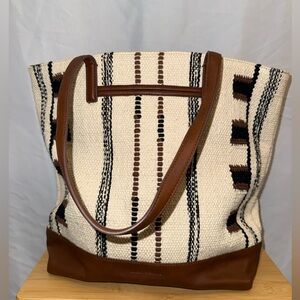 NWT Lucky Brand Woven Tote Bag